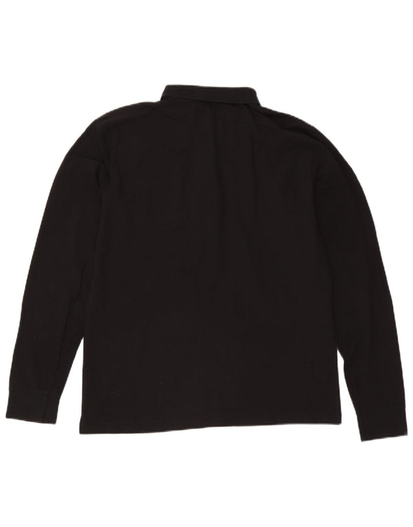 Polo Uomo Trussardi Manica Lunga Small Nera in Cotone