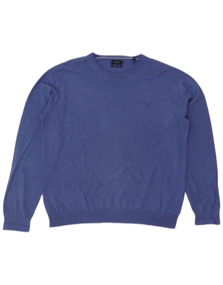 Maglione maglione girocollo da uomo Gant 2XL cotone blu