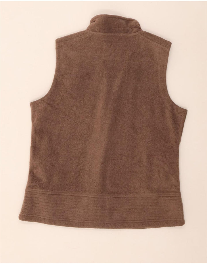 Gilet in pile da donna M&Co UK 16 grande poliestere marrone