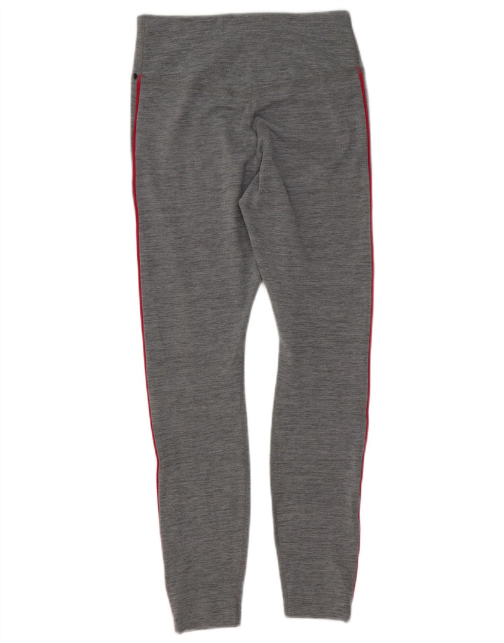 Leggings grafici Nike Dri Fit da donna UK 10 piccoli poliestere grigio