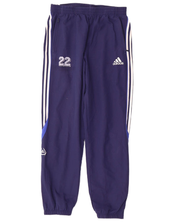 Pantaloni da tuta con grafica ADIDAS da uomo Joggers UK 42/44 Large Blu navy