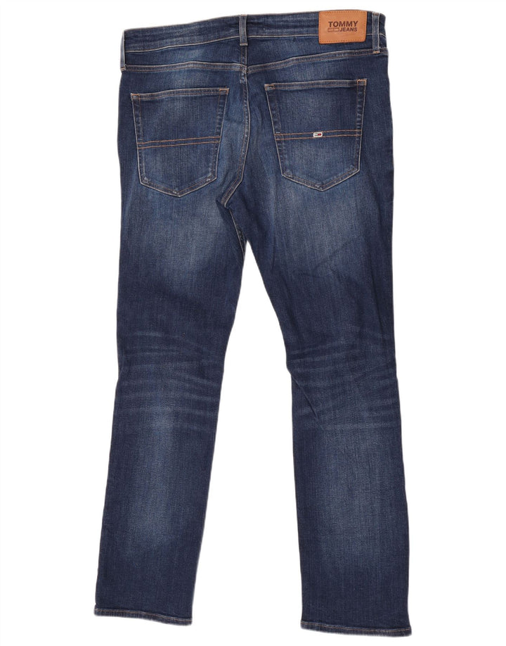 Jeans slim da uomo Tommy Hilfiger W36 L32 cotone blu