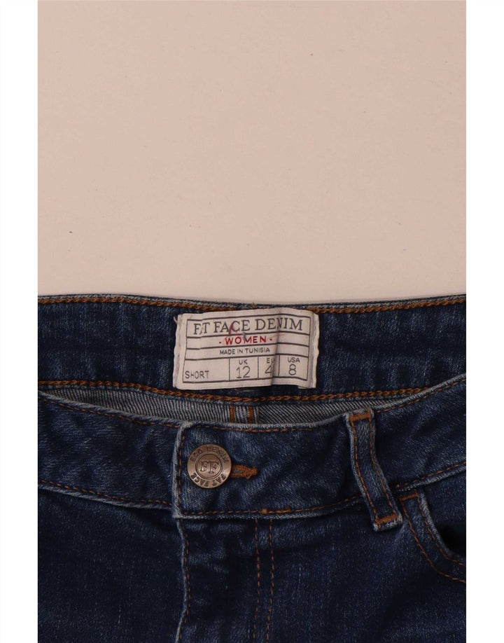 Pantaloncini di jeans da donna Fat Face UK 12 medi W30 cotone blu