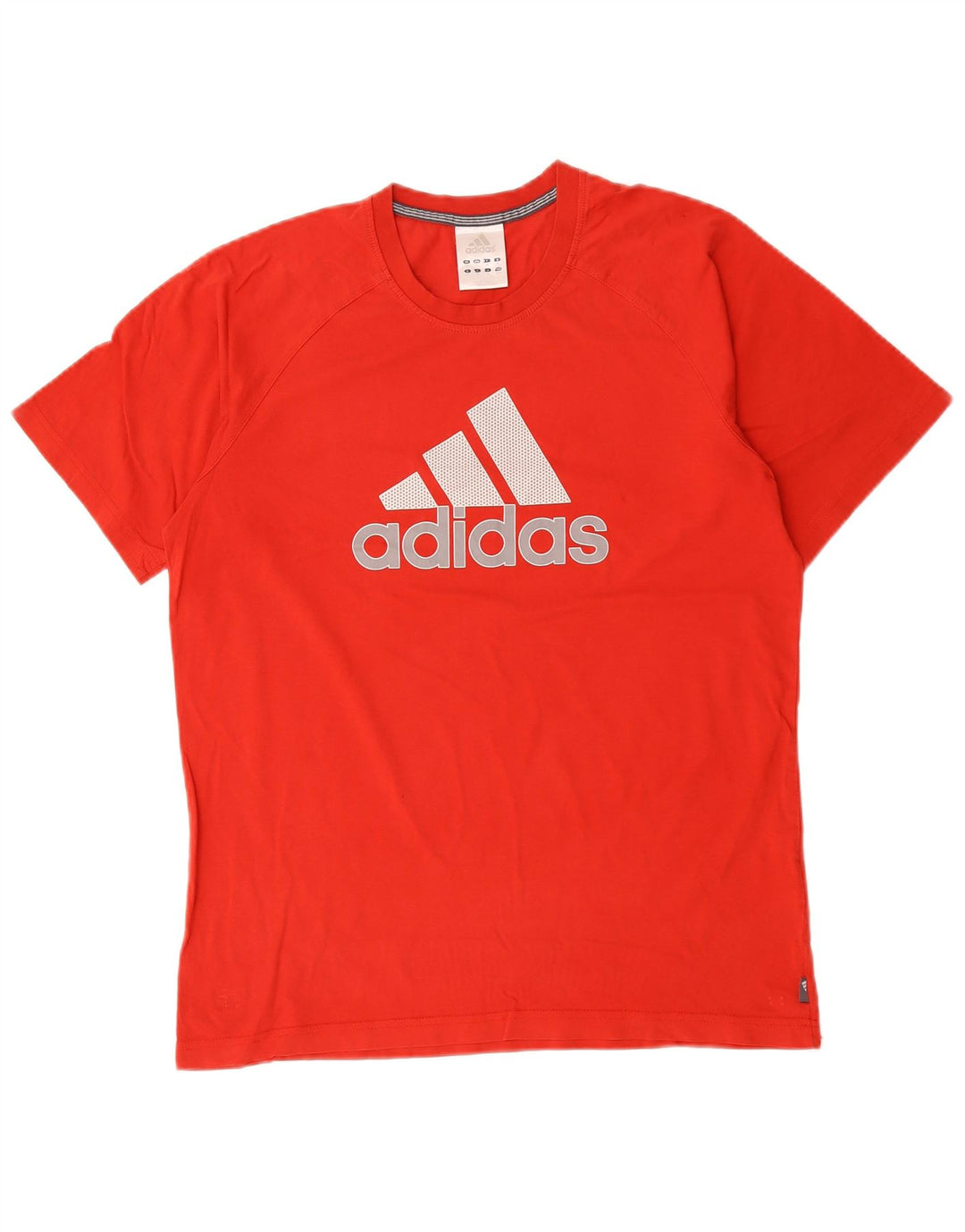T-shirt grafica da uomo Adidas Top in cotone rosso medio