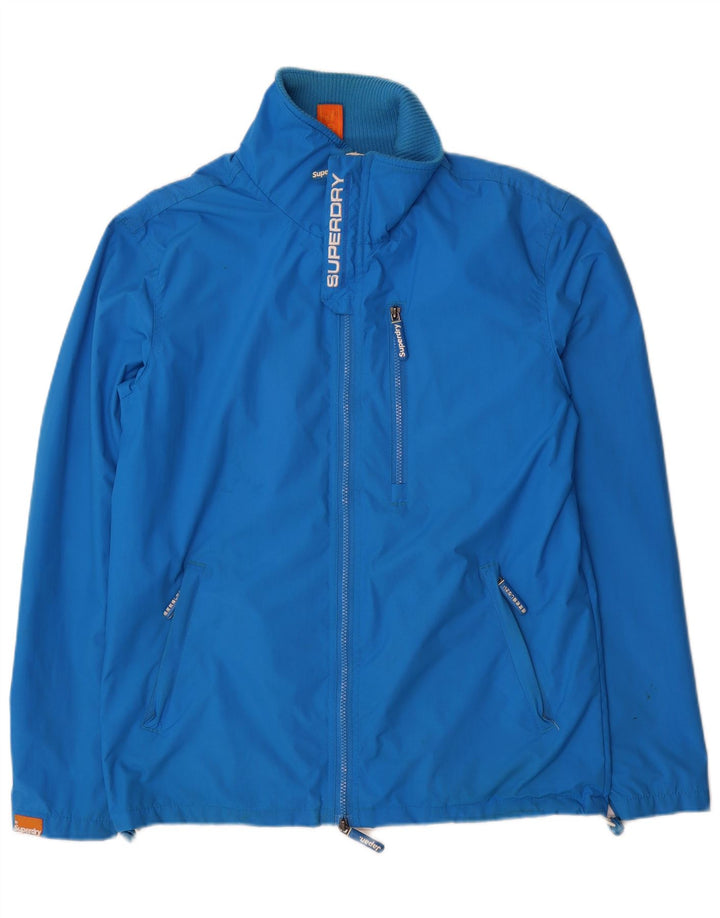Giacca a vento da uomo The Windhiker Superdry UK 38 nylon blu medio