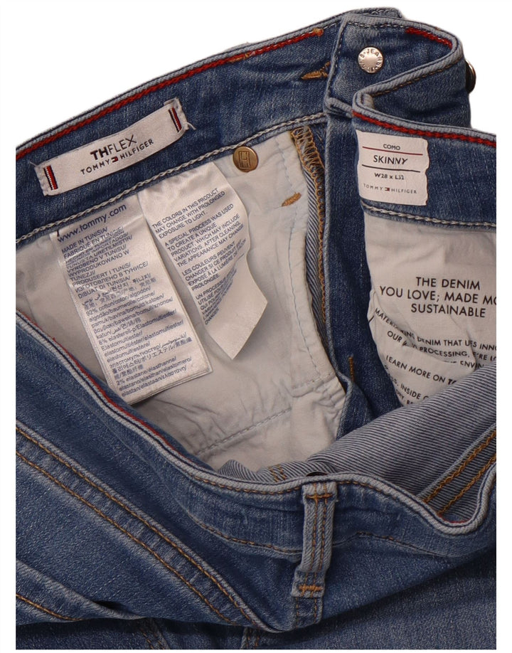 TOMMY HILFIGER Jeans skinny Flex da donna W28 L27 cotone blu