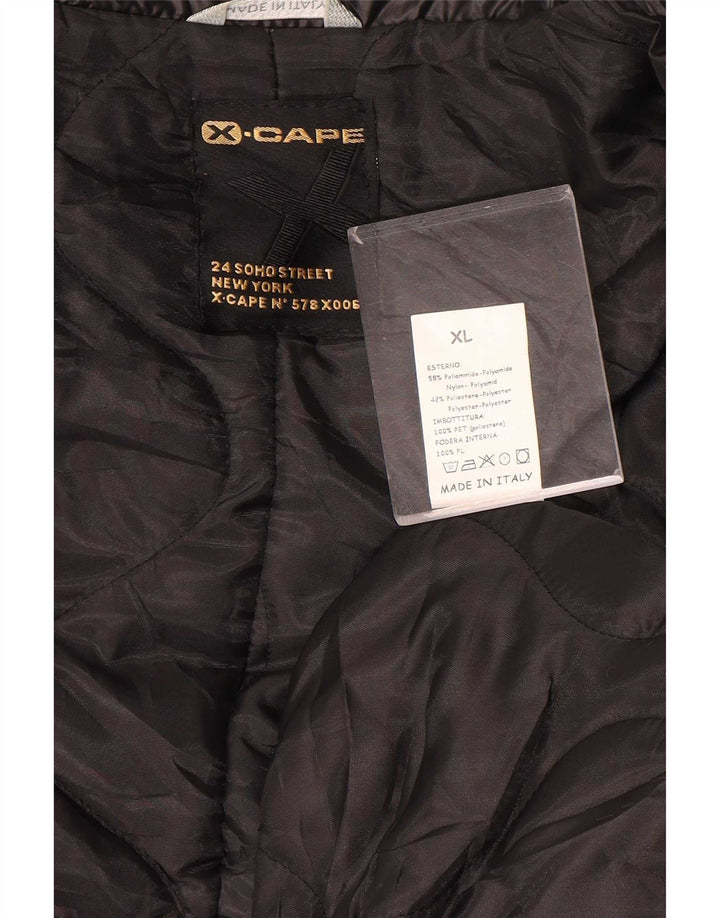 Giacca blazer a 3 bottoni da uomo X-Cape UK 42 XL nera poliammide