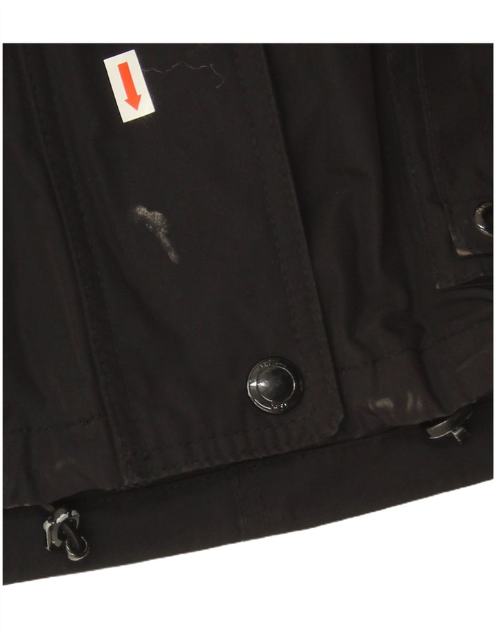 Giacca militare con cappuccio da donna Massimo Dutti UK 18 XL Nera