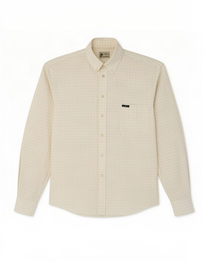 Camicia Sergio Tacchini Uomo XL Lino a quadri bianchi