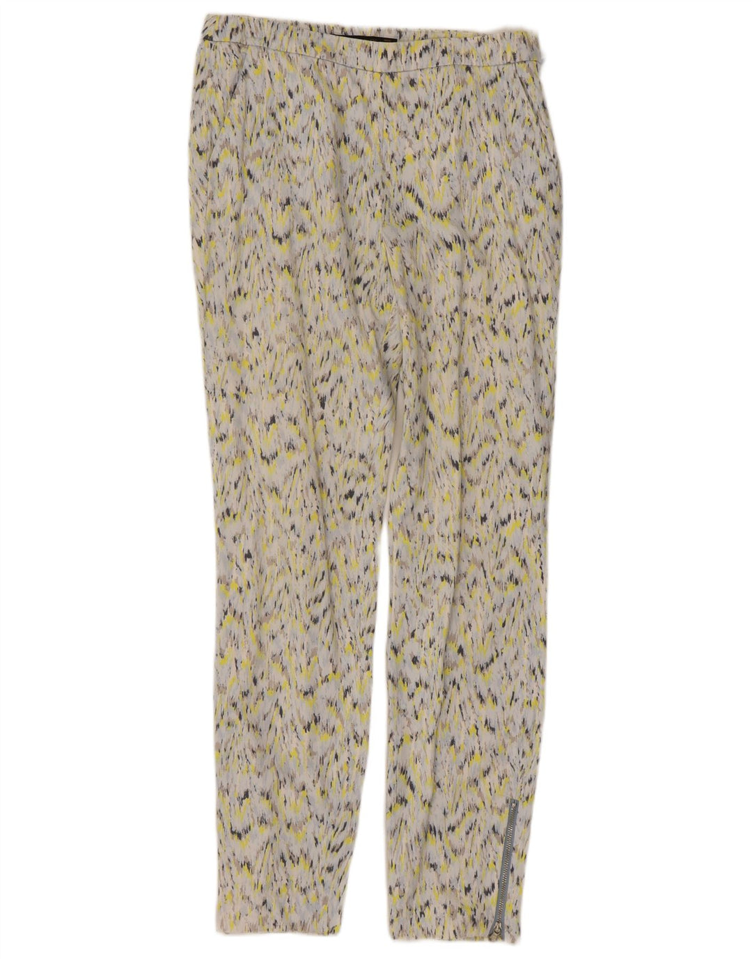 Pantaloni chino da donna con motivo astratto ZARA piccoli W26 L26 multicolore