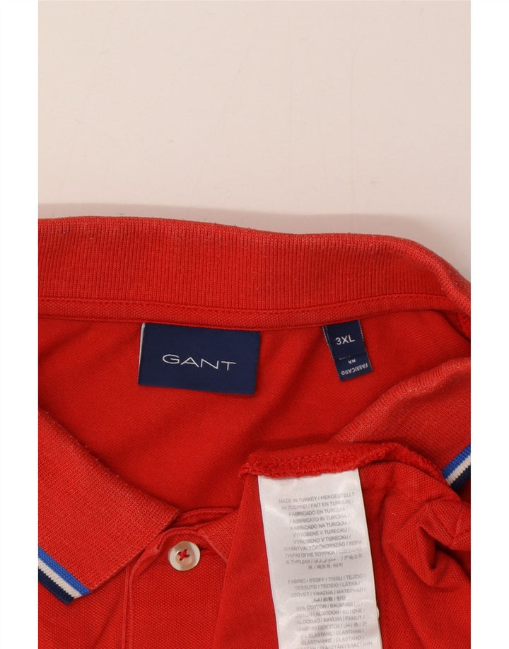 Polo da uomo Gant 3XL in cotone rosso