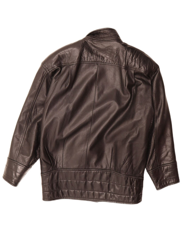 Giacca in pelle oversize da donna Danier UK 6 XS Nera