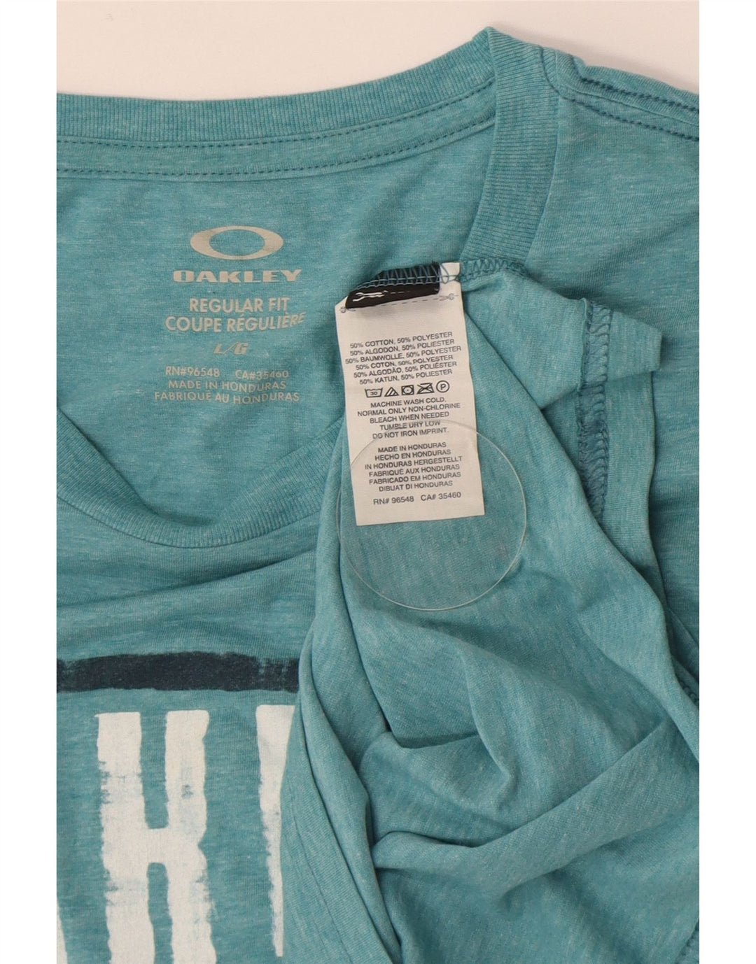 OAKLEY T-shirt grafica da uomo con vestibilità regolare, taglia grande, in cotone verde