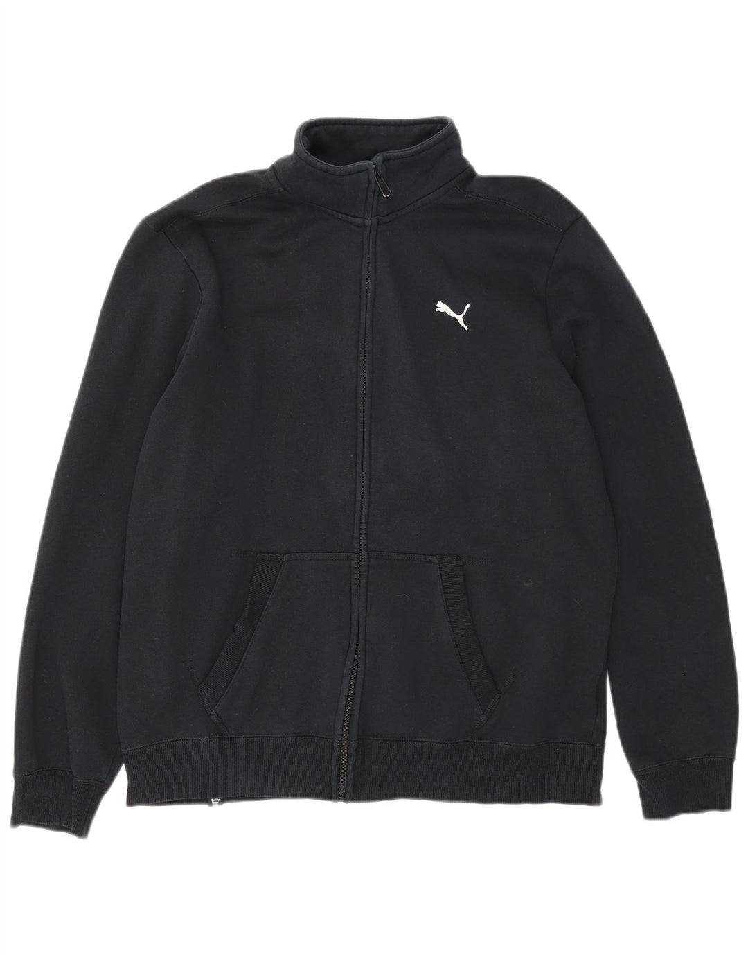 Giacca da tuta da uomo Puma Large in cotone nero