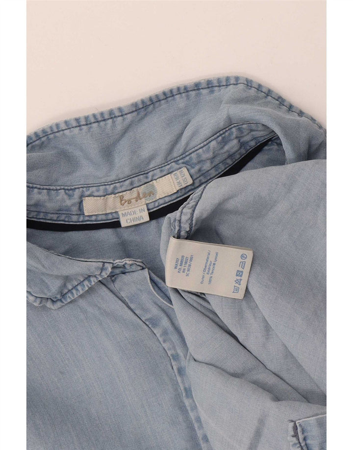 Camicia da donna Boden UK 16 Large Lyocell blu
