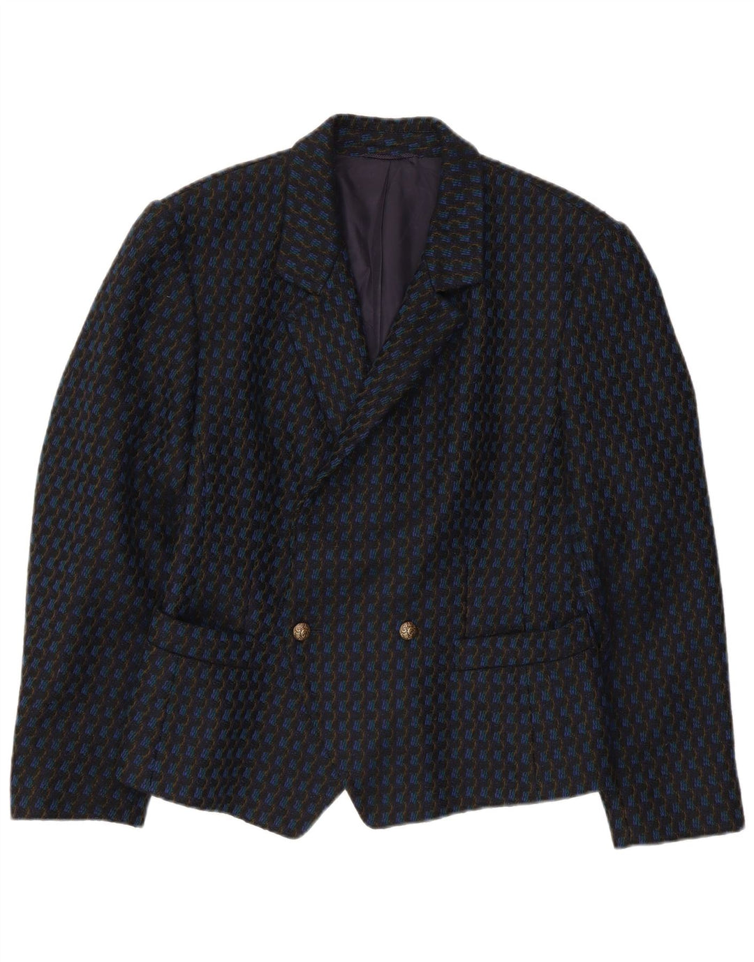 Vintage da donna UK 12 medio a strisce nere