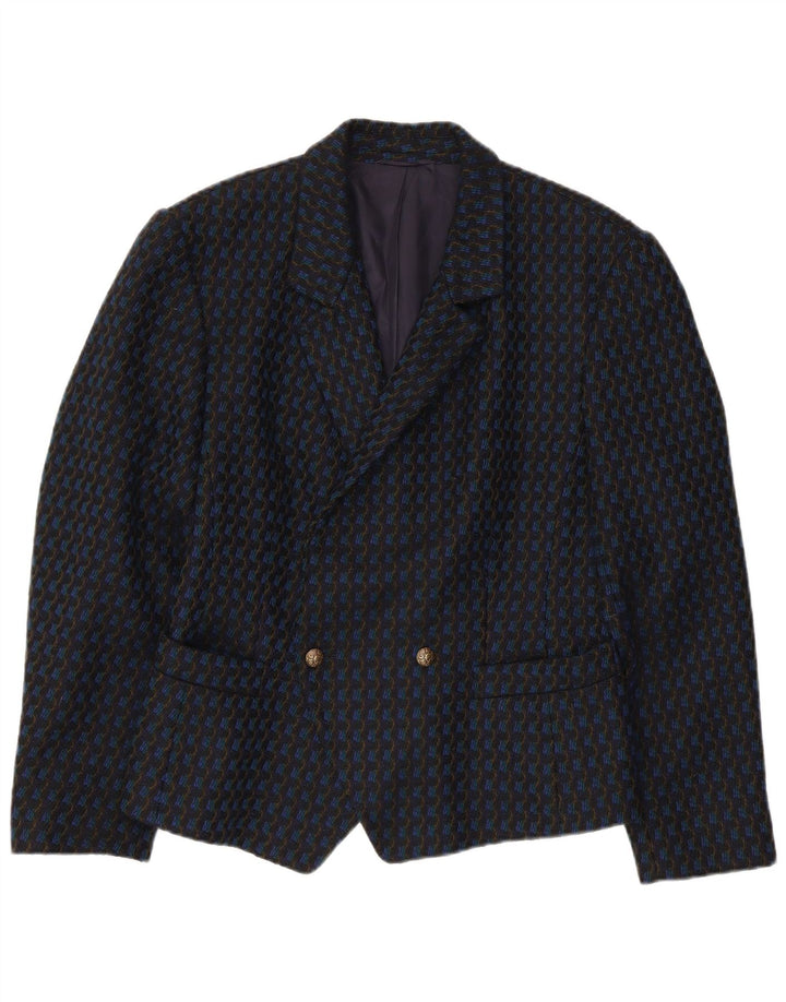 Vintage da donna UK 12 medio a strisce nere
