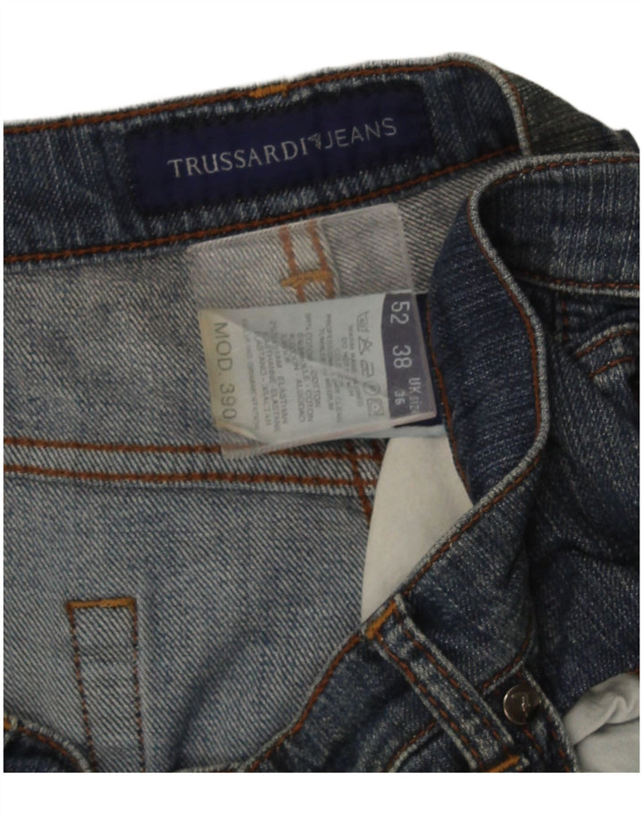 Jeans Straight Uomo Trussardi W36 L30 Blu Navy Cotone