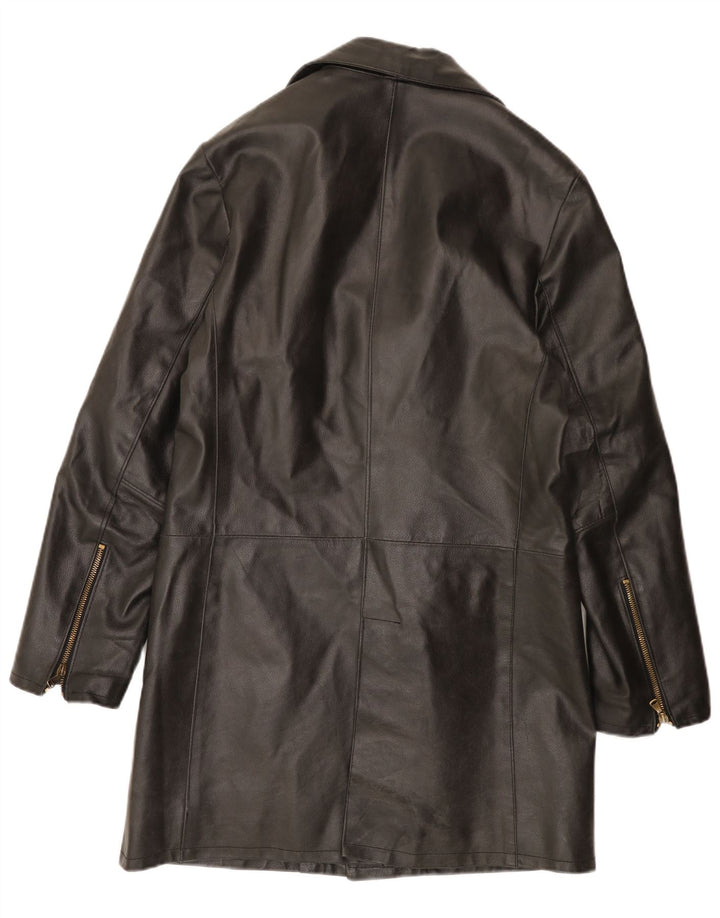 Cappotto in pelle da uomo Blustaff UK 38 Pelle nera media