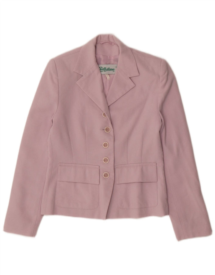 Giacca blazer da donna a 5 bottoni Chillytime UK 8 piccola rosa