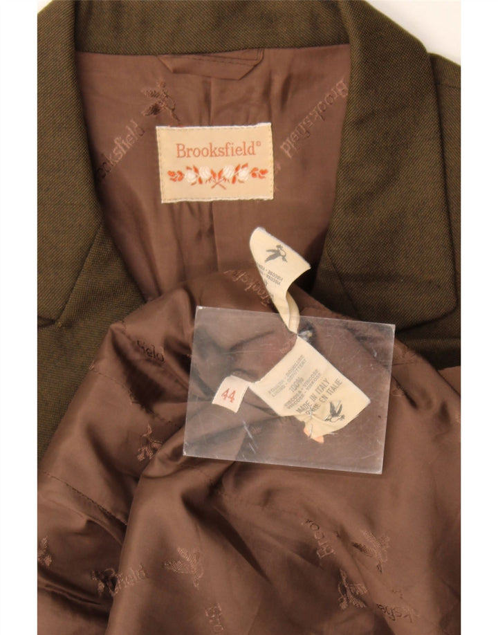 Giacca blazer doppiopetto da donna Brooksfield IT 44 media viscosa kaki