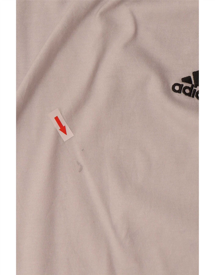 Maglietta Adidas da uomo Top Large in cotone bianco