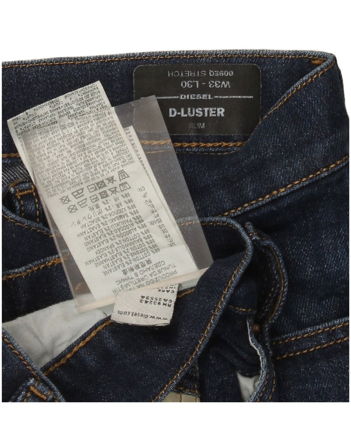 DIESEL Jeans slim D-Luster da uomo W33 L30 cotone blu
