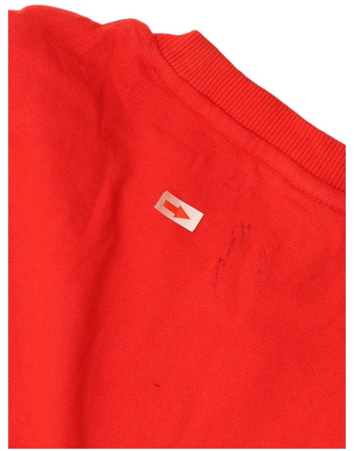 Felpa da uomo Puma Maglione grande rosso in cotone