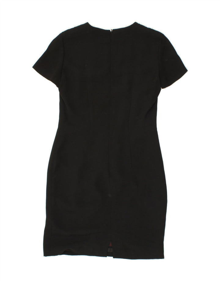 MODYVA Womens Sheath Dress IT 42 Medium Black Vintage Modyva and Second-Hand Modyva from Messina Hembry 
