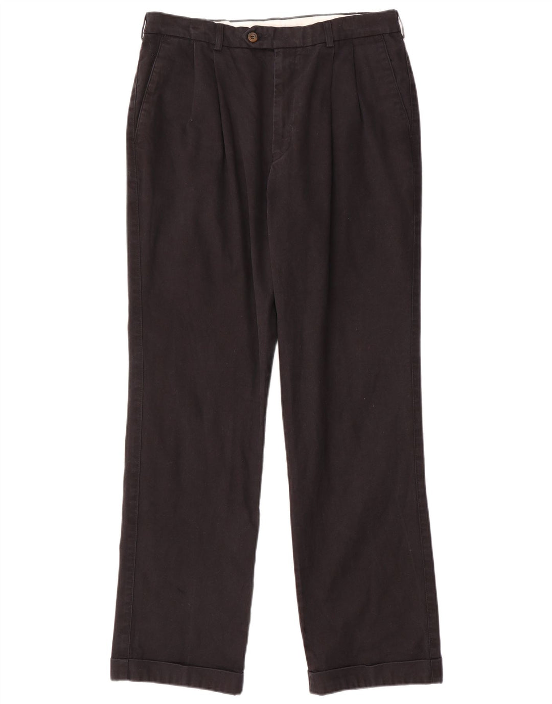 Pantaloni da abito con pegging da uomo Marks & Spencer W34 L31 cotone nero