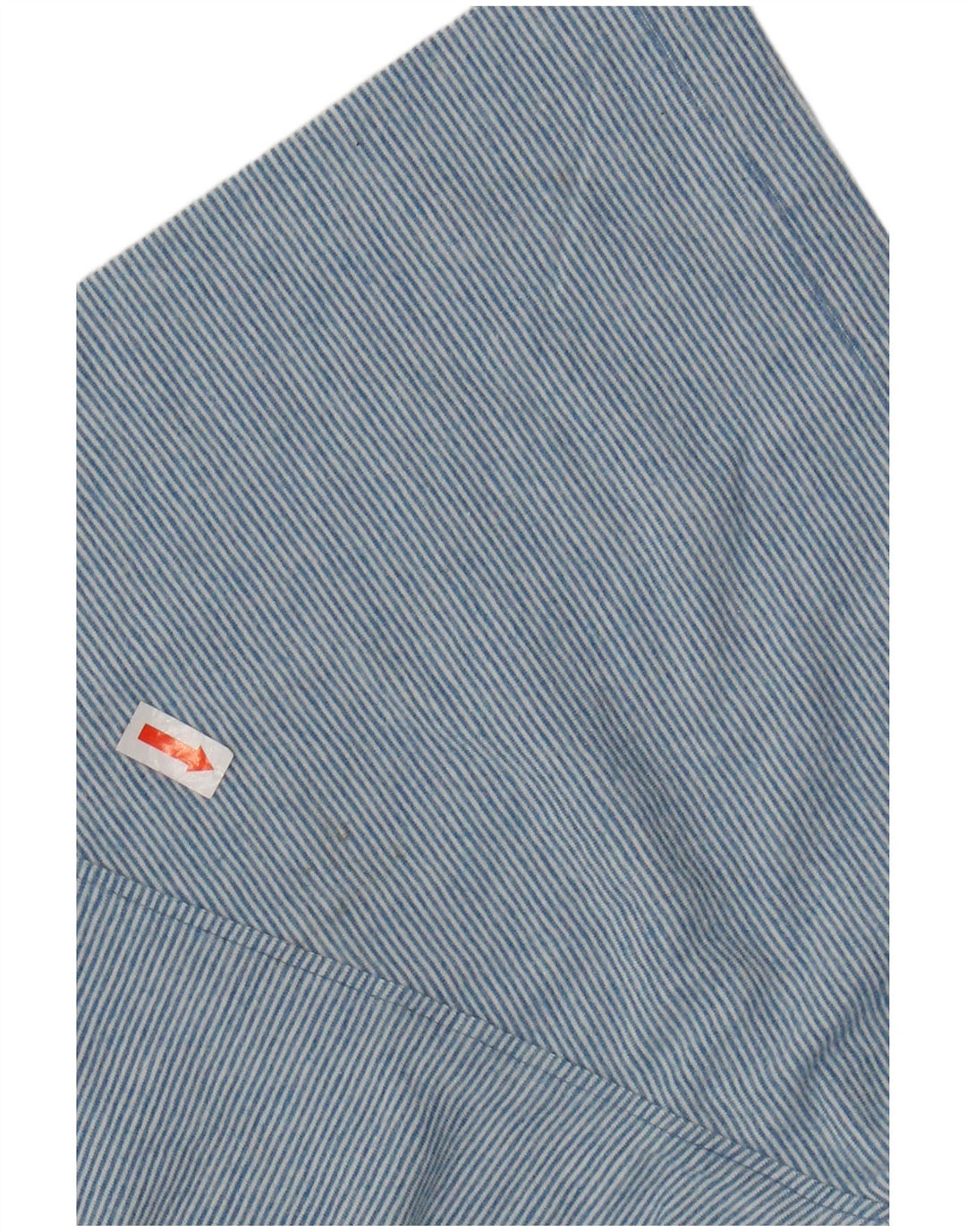 Polo ORVIS da uomo XL in cotone gessato blu