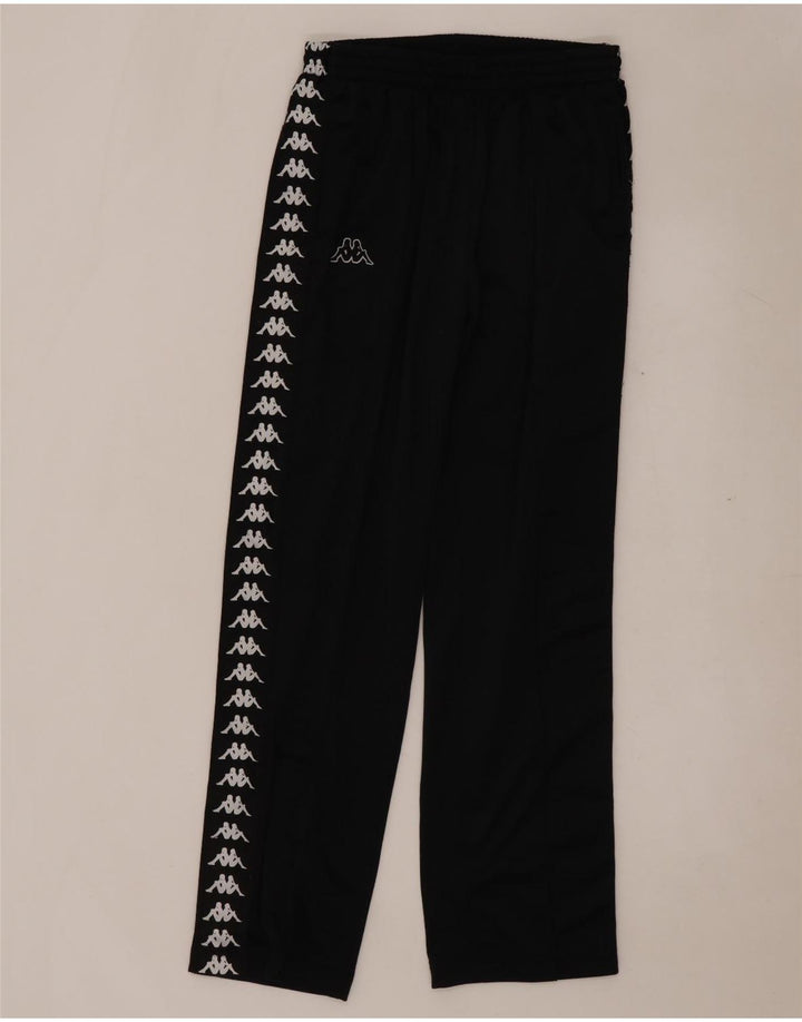 Pantaloni da tuta con grafica da uomo KAPPA grandi in poliestere nero