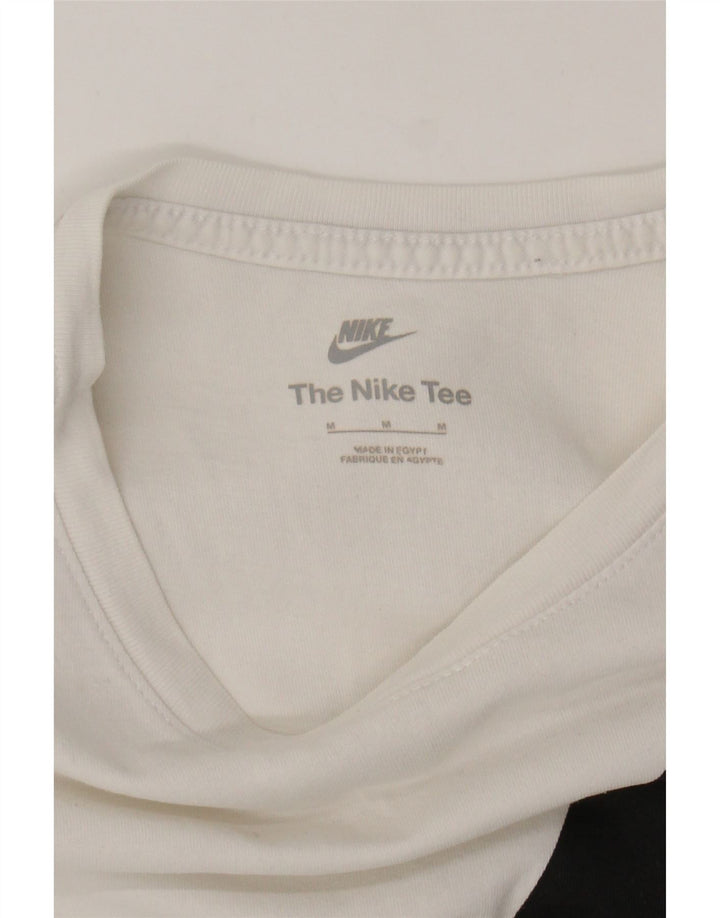 NIKE Mens Graphic T-Shirt Top Medium White
