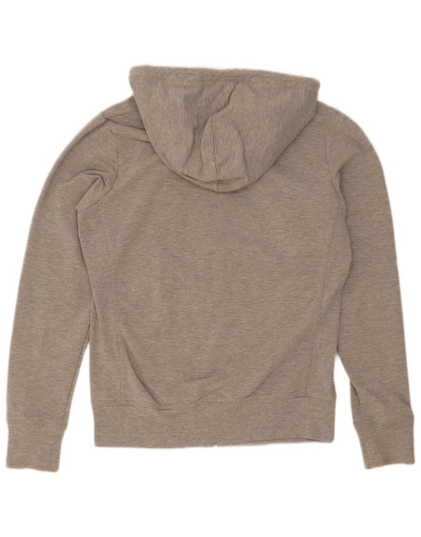 Maglione con cappuccio e zip da donna Kappa UK 14 grande cotone grigio