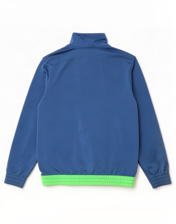 Giacca da ginnastica grafica da ragazzo Adidas 9-10 anni Blu Colourblock