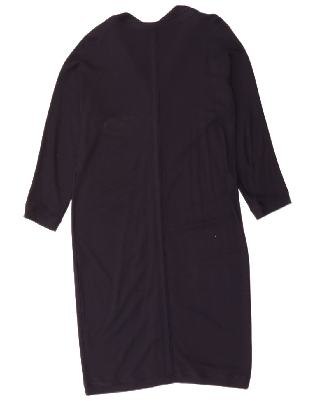 Abito basic a maniche lunghe da donna Jaeger UK 16 Large in viscosa blu navy