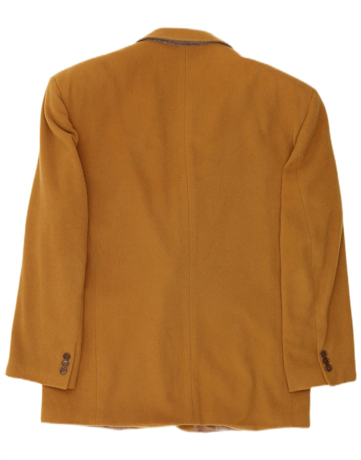Enrico Coveri Giacca Blazer a 2 Bottoni da Uomo IT 50 Large Marrone Lana