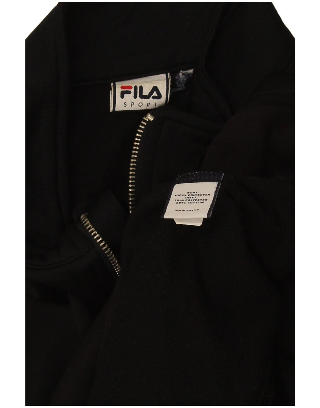 Giacca da ginnastica da donna Fila UK 12 Medium Nero Poliestere