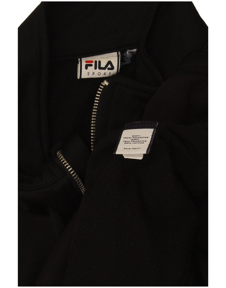 Giacca da ginnastica da donna Fila UK 12 Medium Nero Poliestere