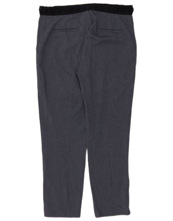 Pantaloni da abito slim da donna Marks & Spencer XL W32 L28 poliestere blu