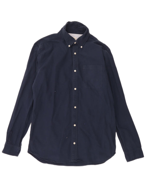 Camicia da uomo Jack & Jones grande in cotone blu navy