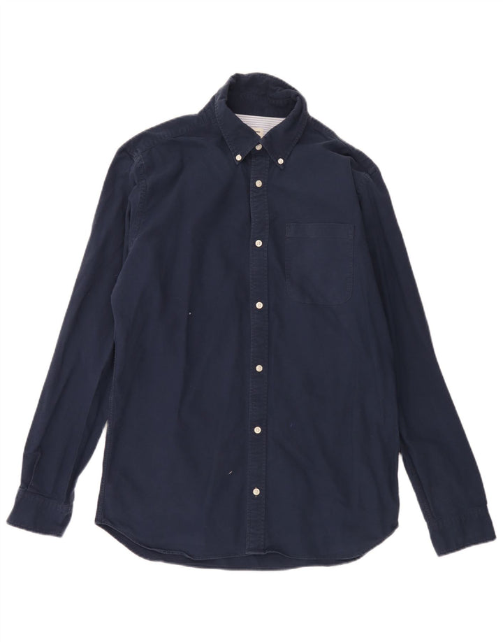 Camicia da uomo Jack & Jones grande in cotone blu navy