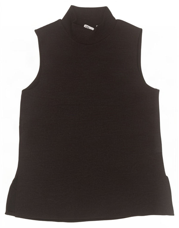 Canotta da donna Zara UK 10 piccola in poliestere nero