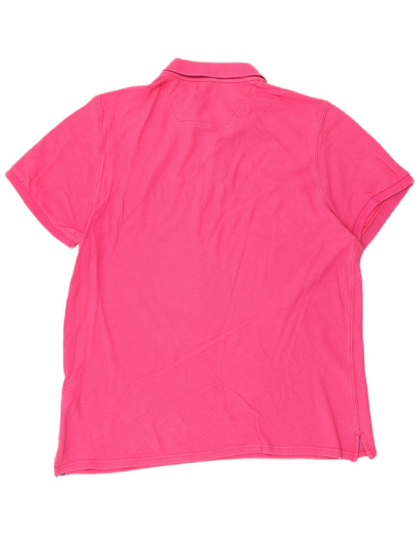 JOULES Mens Slim Fit Polo Shirt XL Pink Cotton