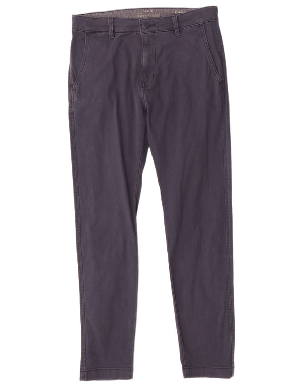 Pantaloni chino slim standard da uomo Levi's W30 L30 in cotone blu navy