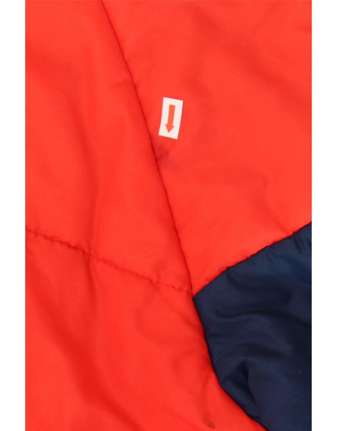 VINTAGE Mens Padded Jacket UK 36 Small Red Colourblock Nylon Vintage Vintage and Second-Hand Vintage from Messina Hembry 