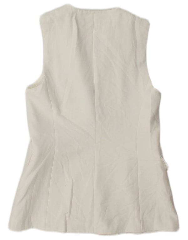 Gilet lungo da donna Zara UK 10 piccolo bianco