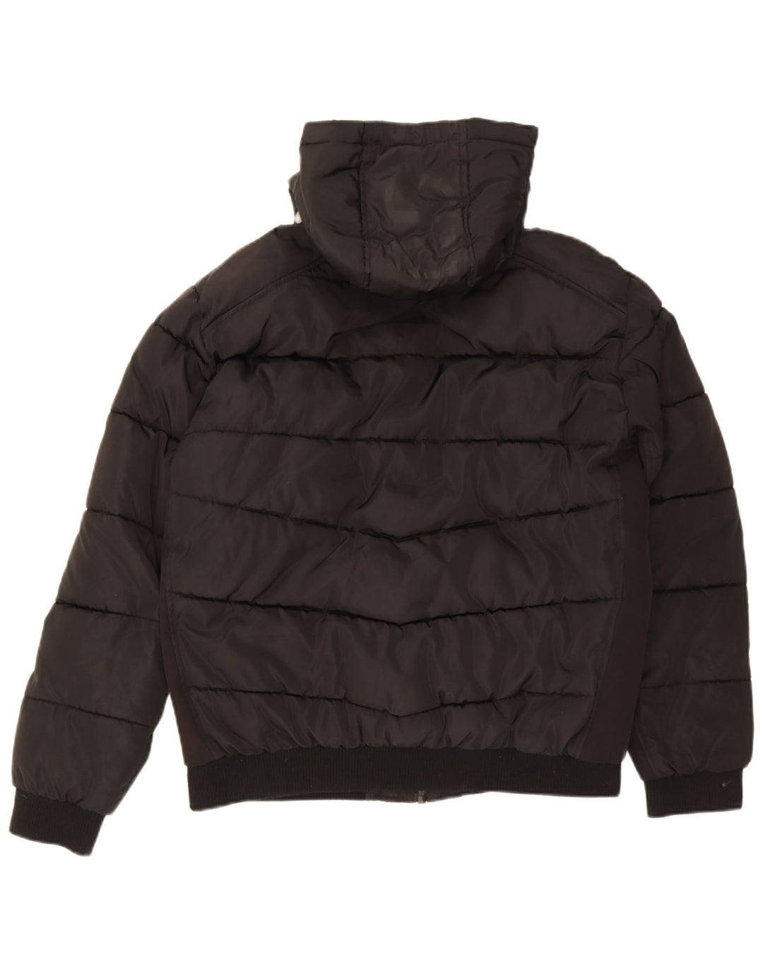 Guess Giacca imbottita con cappuccio da uomo UK 42 XL Poliestere nero