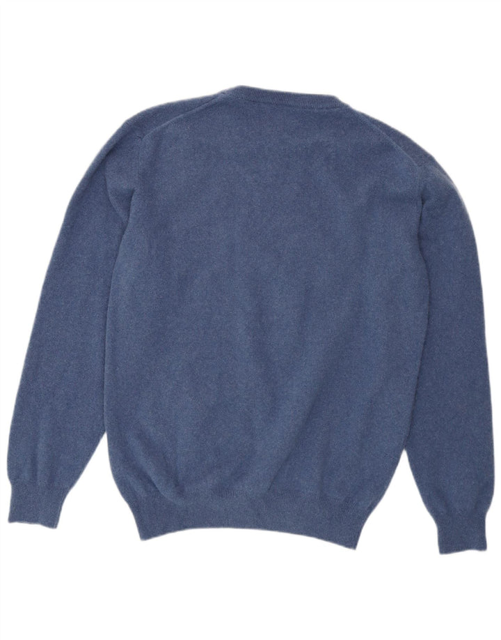 GANT Maglione girocollo da ragazzo 15-16 anni Large Blu Navy in lana d'agnello