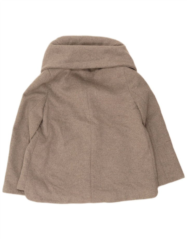 Soprabito corto oversize da donna Zara UK 10 piccolo poliestere grigio